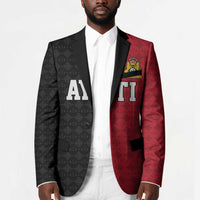 Afro-Haitians Empire of Haiti 1804-1806 Blazer Fleur-De-Lis Veves Motif - Wonder Print Shop