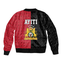Afro-Haitians Empire of Haiti 1804-1806 Bomber Jacket Fleur-De-Lis Veves Motif - Wonder Print Shop