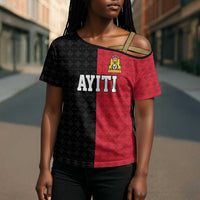Afro-Haitians Empire of Haiti 1804-1806 Cross Shoulder Shirt Fleur-De-Lis Veves Motif - Wonder Print Shop
