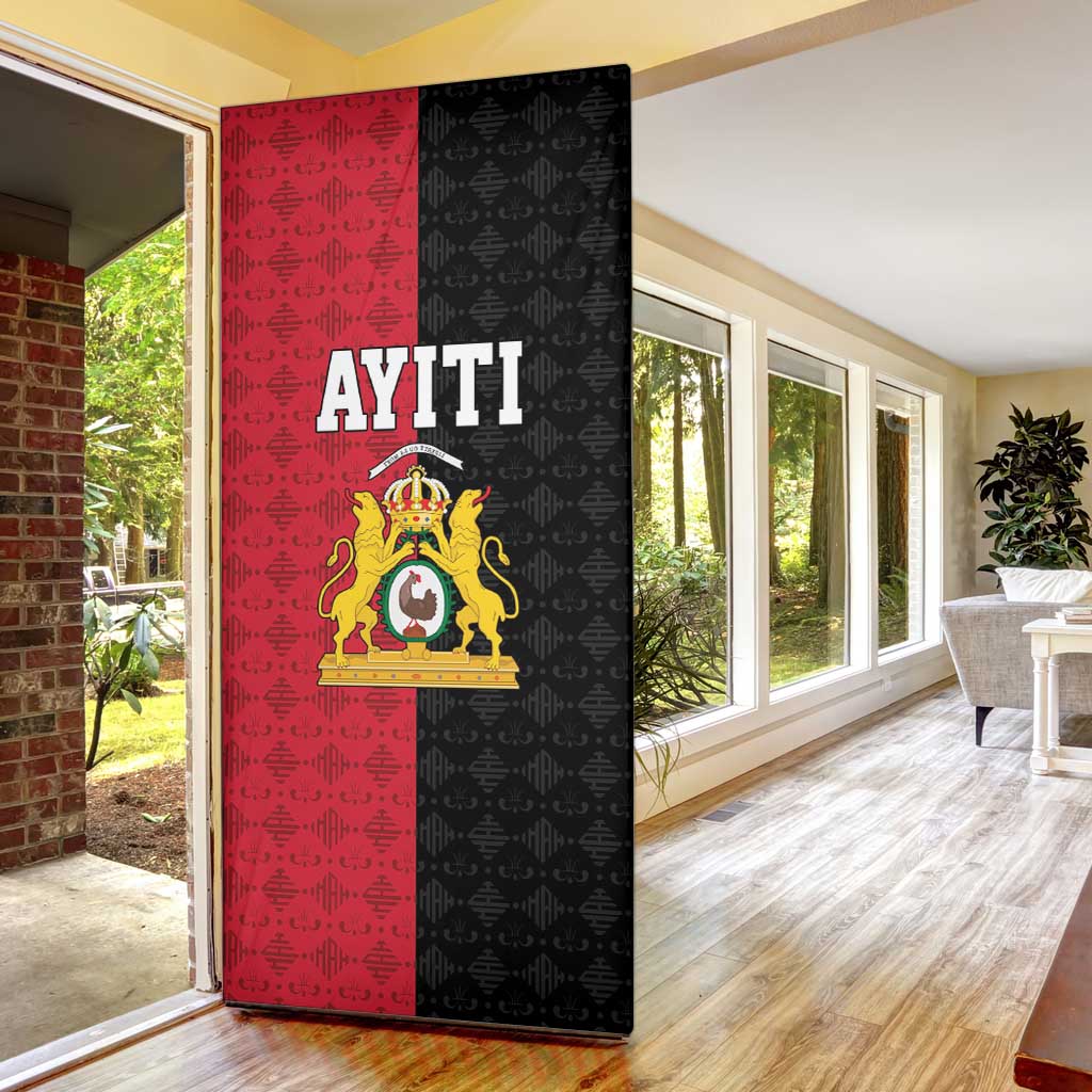Afro-Haitians Empire of Haiti 1804-1806 Door Cover Fleur-De-Lis Veves Motif - Wonder Print Shop