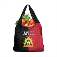 Afro-Haitians Empire of Haiti 1804-1806 Grocery Bag Fleur-De-Lis Veves Motif - Wonder Print Shop