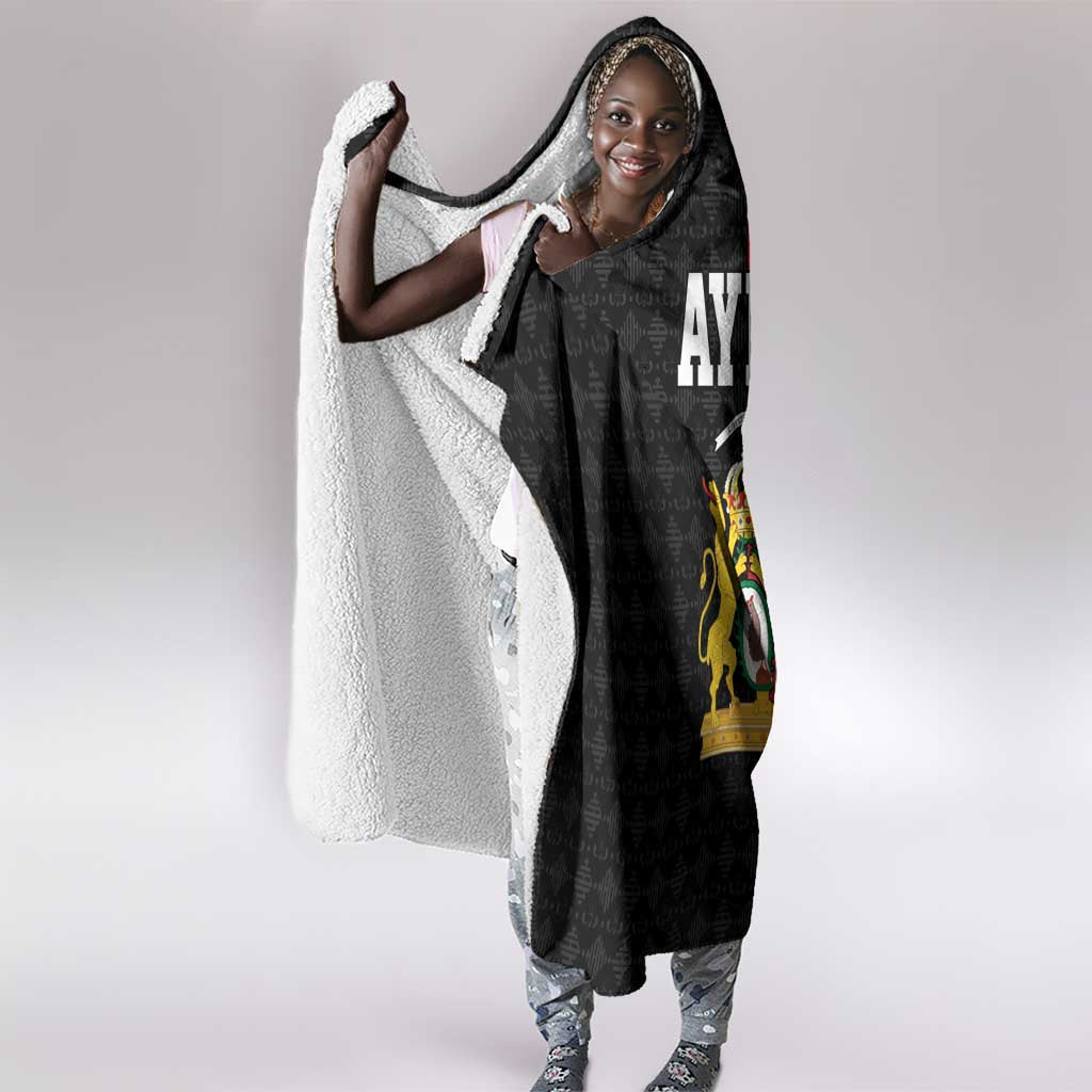 Afro-Haitians Empire of Haiti 1804-1806 Hooded Blanket Fleur-De-Lis Veves Motif - Wonder Print Shop