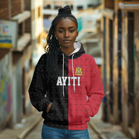 Afro-Haitians Empire of Haiti 1804-1806 Hoodie Fleur-De-Lis Veves Motif - Wonder Print Shop