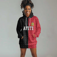 Afro-Haitians Empire of Haiti 1804-1806 Hoodie Dress Fleur-De-Lis Veves Motif - Wonder Print Shop