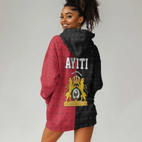 Afro-Haitians Empire of Haiti 1804-1806 Hoodie Dress Fleur-De-Lis Veves Motif - Wonder Print Shop