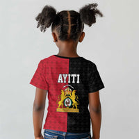 Afro-Haitians Empire of Haiti 1804-1806 Kid T shirt Fleur-De-Lis Veves Motif LT18