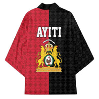 Afro-Haitians Empire of Haiti 1804-1806 Kimono Fleur-De-Lis Veves Motif - Wonder Print Shop