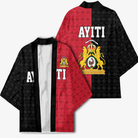 Afro-Haitians Empire of Haiti 1804-1806 Kimono Fleur-De-Lis Veves Motif - Wonder Print Shop