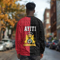Afro-Haitians Empire of Haiti 1804-1806 Long Sleeve Shirt Fleur-De-Lis Veves Motif - Wonder Print Shop