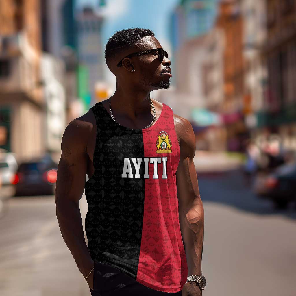 Afro-Haitians Empire of Haiti 1804-1806 Men Tank Top Fleur-De-Lis Veves Motif - Wonder Print Shop