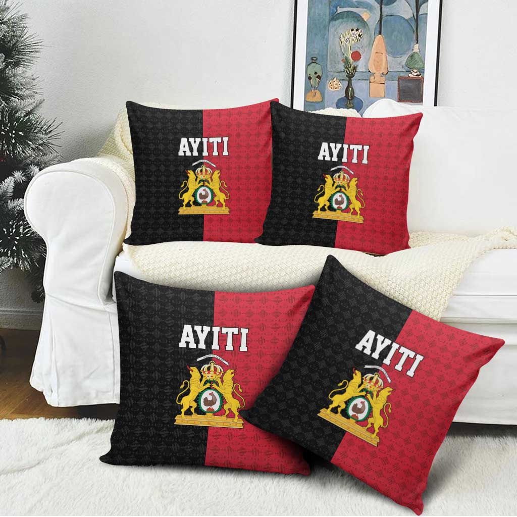 Afro-Haitians Empire of Haiti 1804-1806 Pillow Cover Fleur-De-Lis Veves Motif - Wonder Print Shop