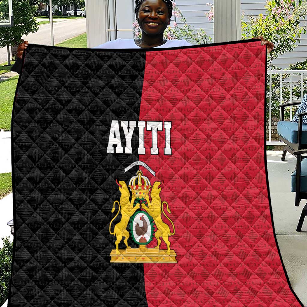 Afro-Haitians Empire of Haiti 1804-1806 Quilt Fleur-De-Lis Veves Motif - Wonder Print Shop