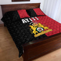 Afro-Haitians Empire of Haiti 1804-1806 Quilt Bed Set Fleur-De-Lis Veves Motif - Wonder Print Shop