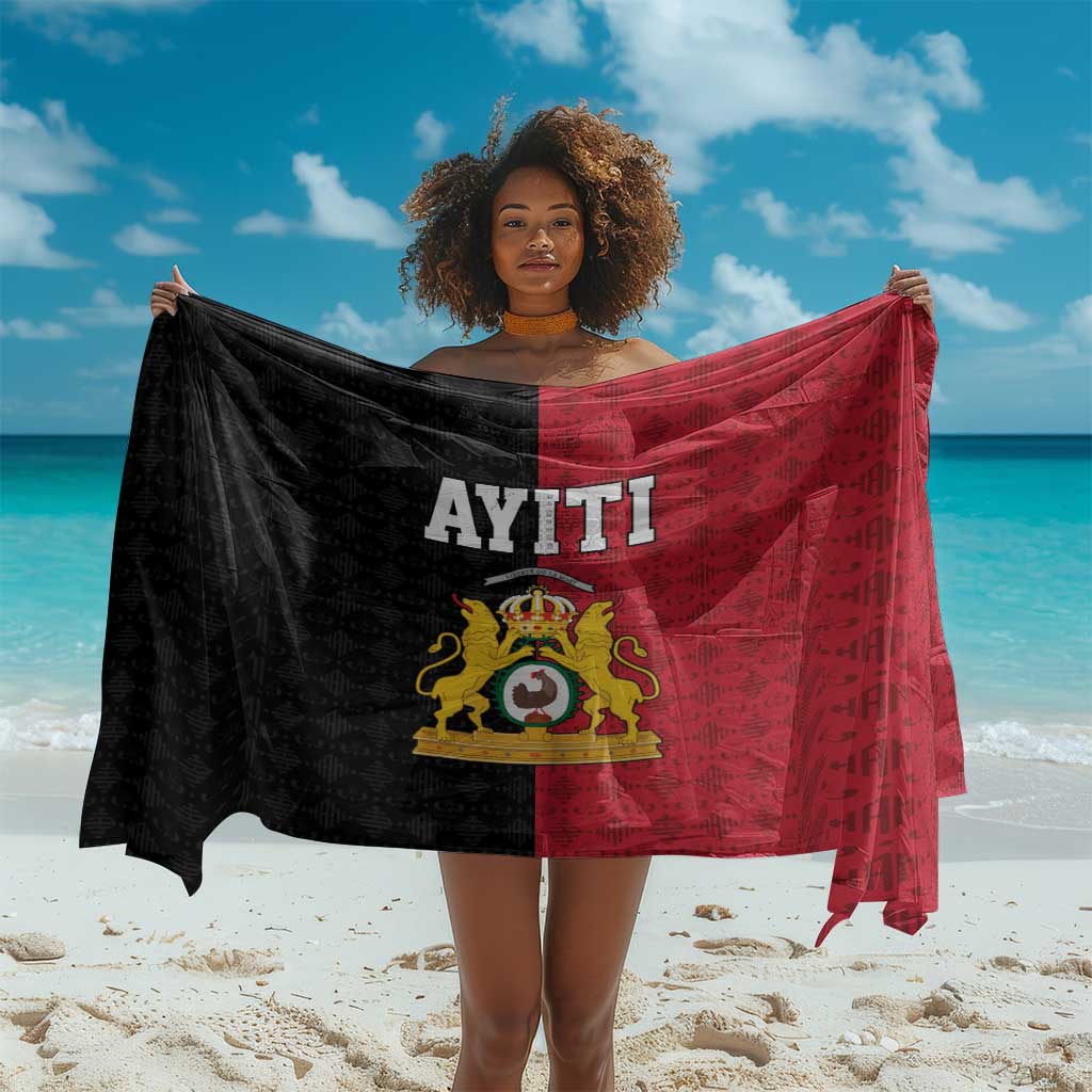 Afro-Haitians Empire of Haiti 1804-1806 Sarong Fleur-De-Lis Veves Motif - Wonder Print Shop