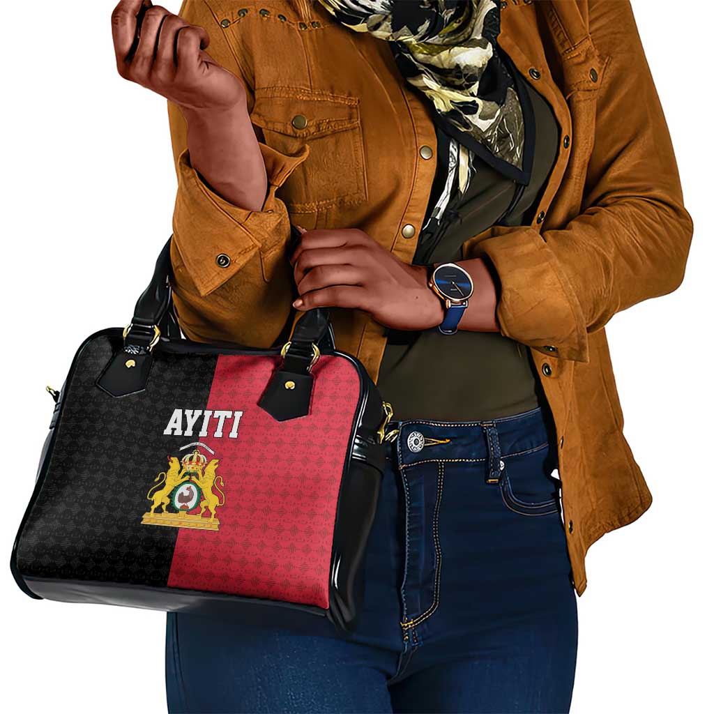 Afro-Haitians Empire of Haiti 1804-1806 Shoulder Handbag Fleur-De-Lis Veves Motif - Wonder Print Shop