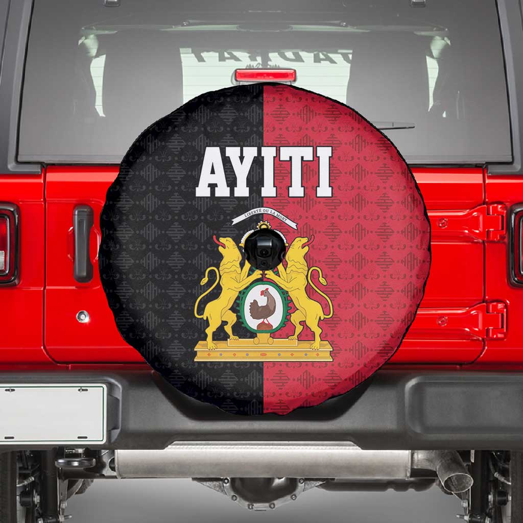 Afro-Haitians Empire of Haiti 1804-1806 Spare Tire Cover Fleur-De-Lis Veves Motif - Wonder Print Shop