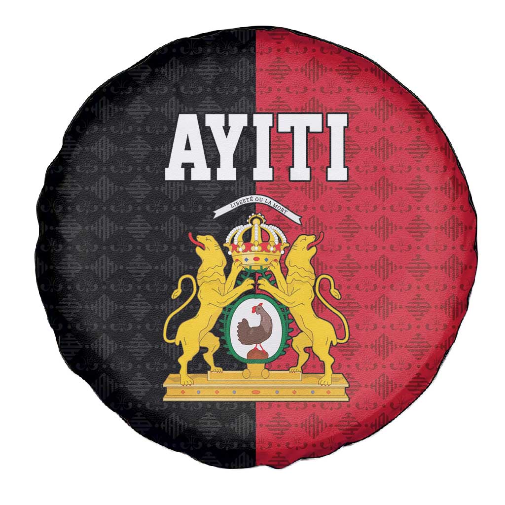 Afro-Haitians Empire of Haiti 1804-1806 Spare Tire Cover Fleur-De-Lis Veves Motif - Wonder Print Shop