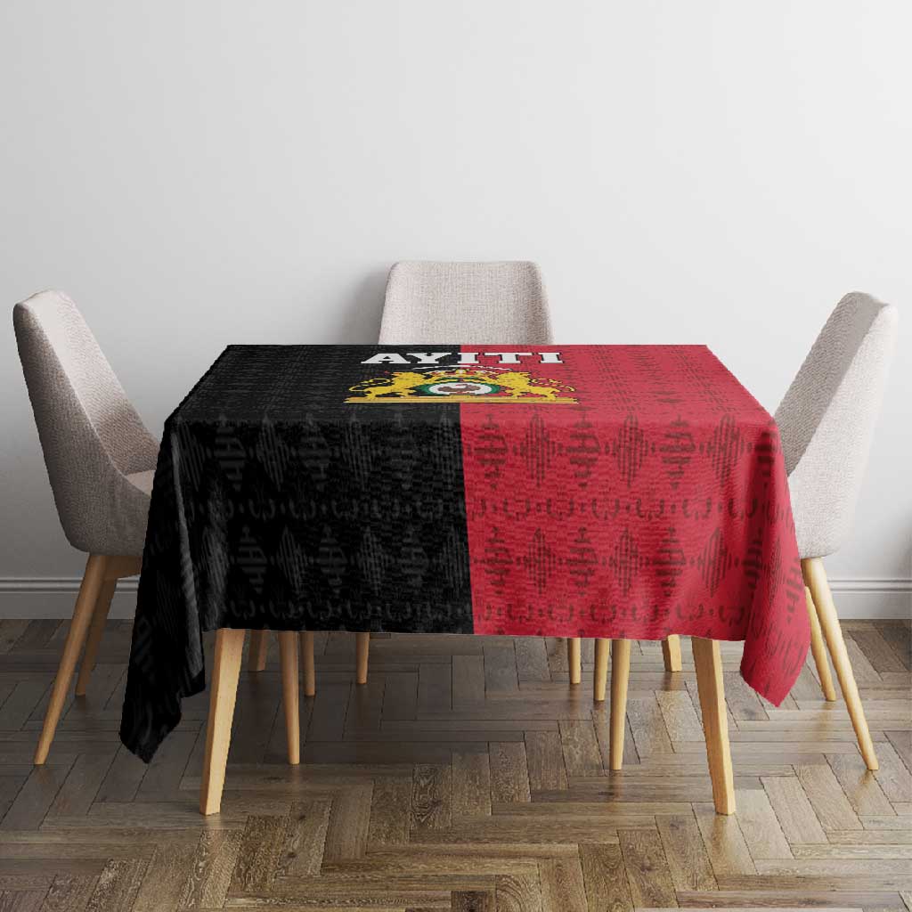 Afro-Haitians Empire of Haiti 1804-1806 Tablecloth Fleur-De-Lis Veves Motif - Wonder Print Shop