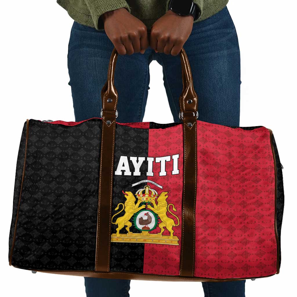 Afro-Haitians Empire of Haiti 1804-1806 Travel Bag Fleur-De-Lis Veves Motif - Wonder Print Shop