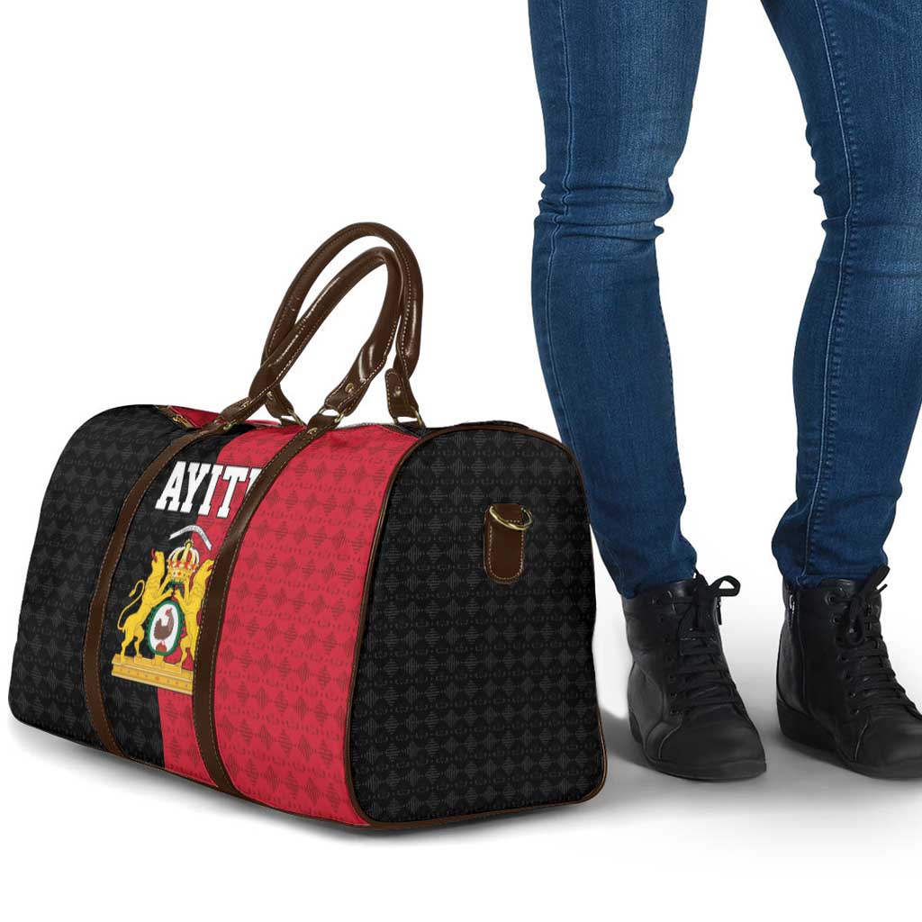 Afro-Haitians Empire of Haiti 1804-1806 Travel Bag Fleur-De-Lis Veves Motif - Wonder Print Shop