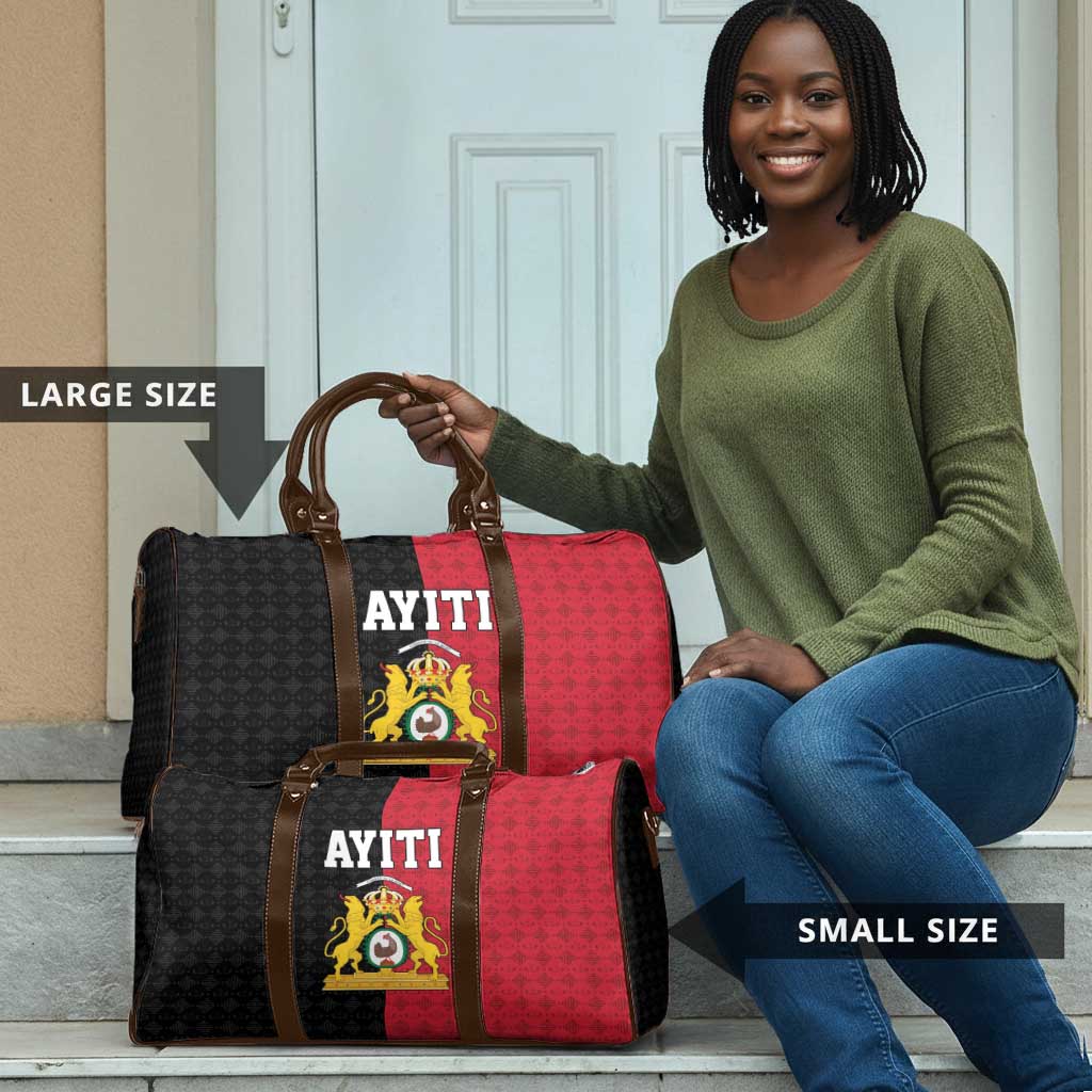 Afro-Haitians Empire of Haiti 1804-1806 Travel Bag Fleur-De-Lis Veves Motif - Wonder Print Shop