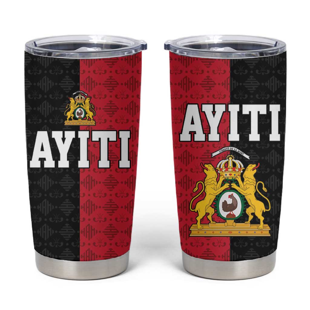 Afro-Haitians Empire of Haiti 1804-1806 Tumbler Cup Fleur-De-Lis Veves Motif - Wonder Print Shop