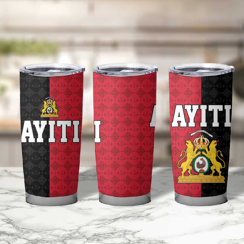Afro-Haitians Empire of Haiti 1804-1806 Tumbler Cup Fleur-De-Lis Veves Motif - Wonder Print Shop
