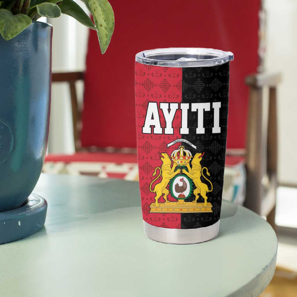 Afro-Haitians Empire of Haiti 1804-1806 Tumbler Cup Fleur-De-Lis Veves Motif - Wonder Print Shop