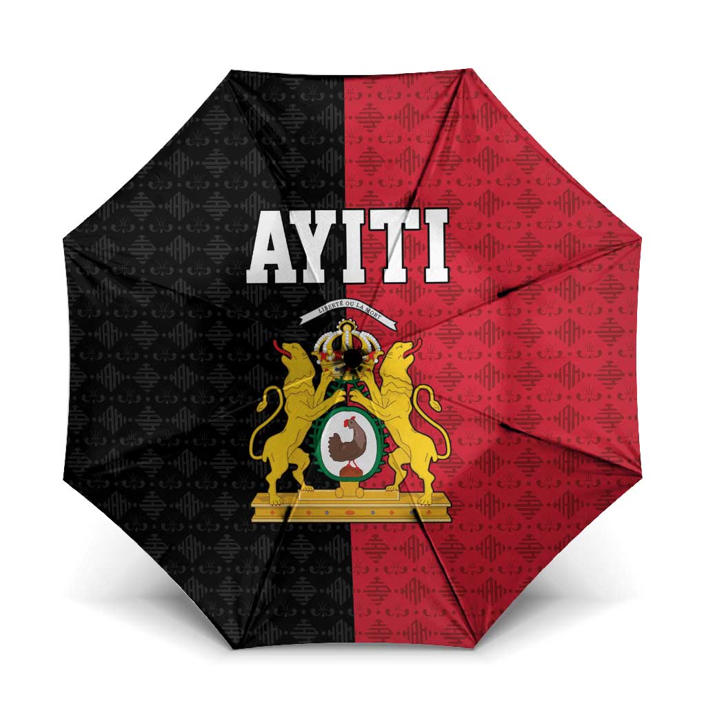 Afro-Haitians Empire of Haiti 1804-1806 Umbrella Fleur-De-Lis Veves Motif - Wonder Print Shop