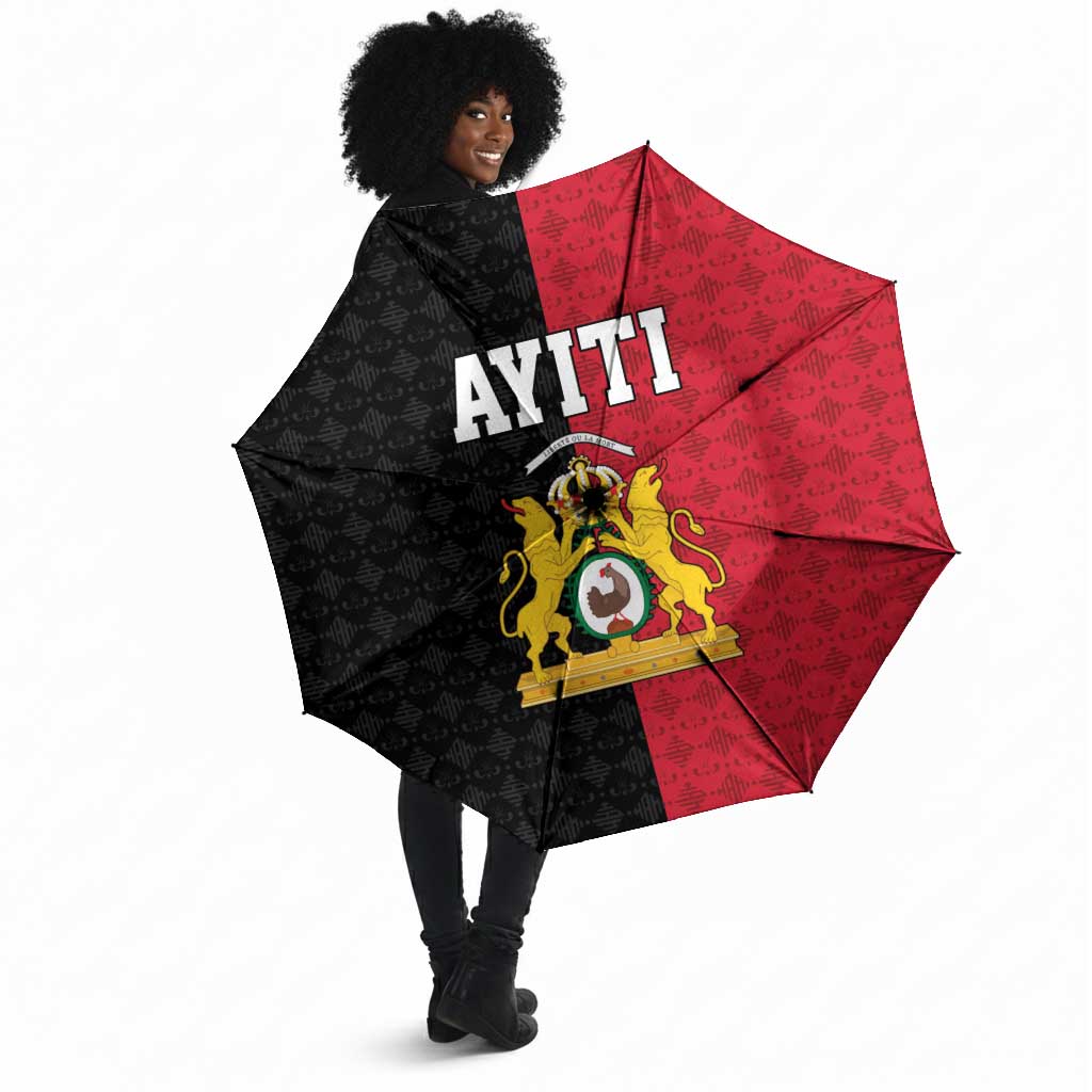 Afro-Haitians Empire of Haiti 1804-1806 Umbrella Fleur-De-Lis Veves Motif - Wonder Print Shop