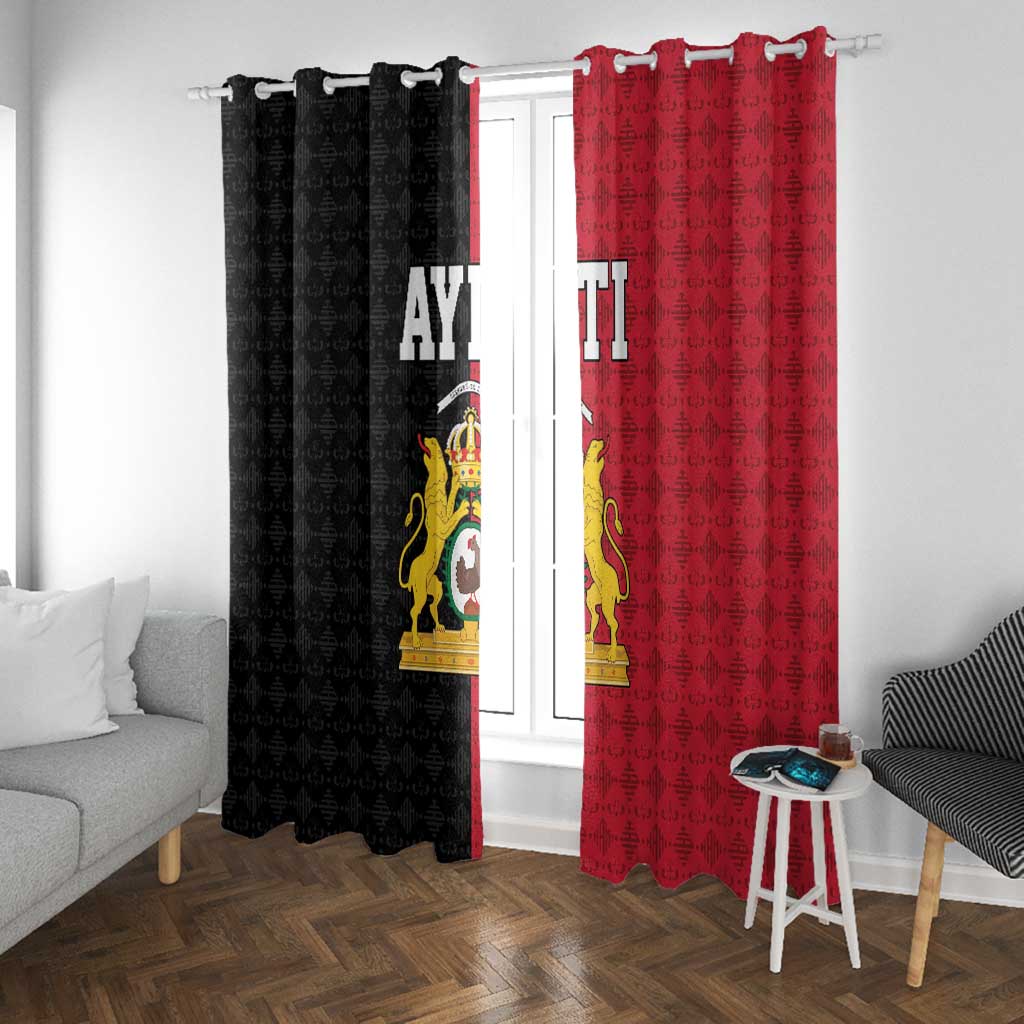 Afro-Haitians Empire of Haiti 1804-1806 Window Curtain Fleur-De-Lis Veves Motif - Wonder Print Shop