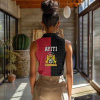Afro-Haitians Empire of Haiti 1804-1806 Women Sleeveless Polo Shirt Fleur-De-Lis Veves Motif - Wonder Print Shop