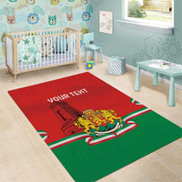 Personalized Bulgaria Liberation Day Area Rug Shipka Monument Unity Makes Strength