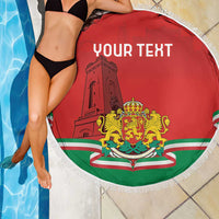 Personalized Bulgaria Liberation Day Beach Blanket Shipka Monument Unity Makes Strength