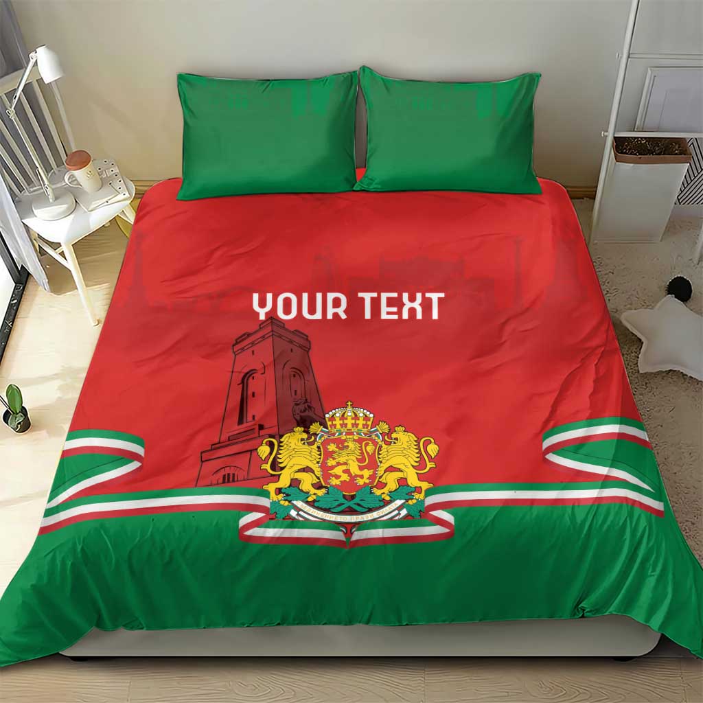 Personalized Bulgaria Liberation Day Bedding Set Shipka Monument Unity Makes Strength