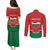 Personalized Bulgaria Liberation Day Couples Matching Puletasi and Long Sleeve Button Shirt Shipka Monument Unity Makes Strength