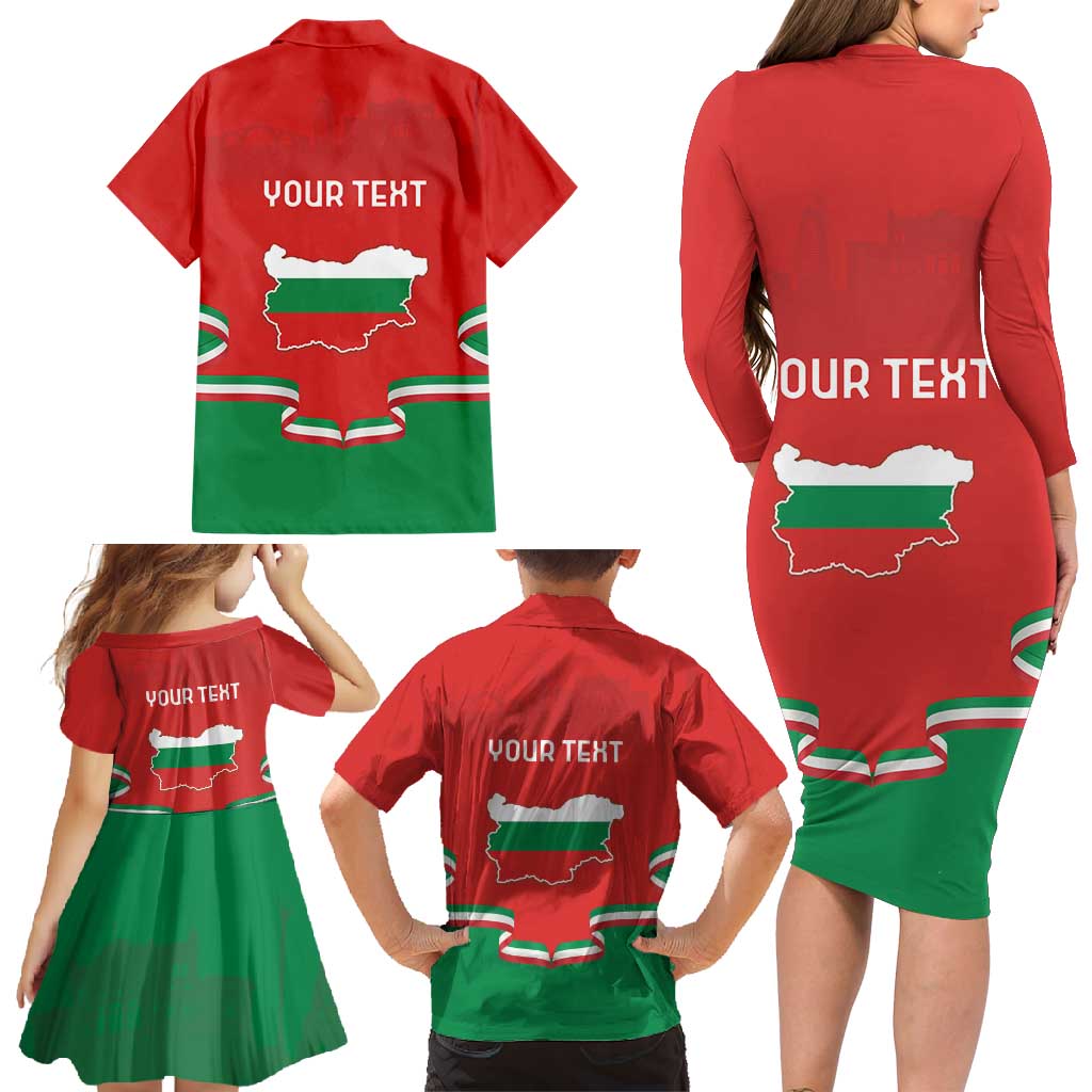 Personalized Bulgaria Liberation Day Family Matching Long Sleeve Bodycon Dress and Hawaiian Shirt Shipka Monument Unity Makes Strength
