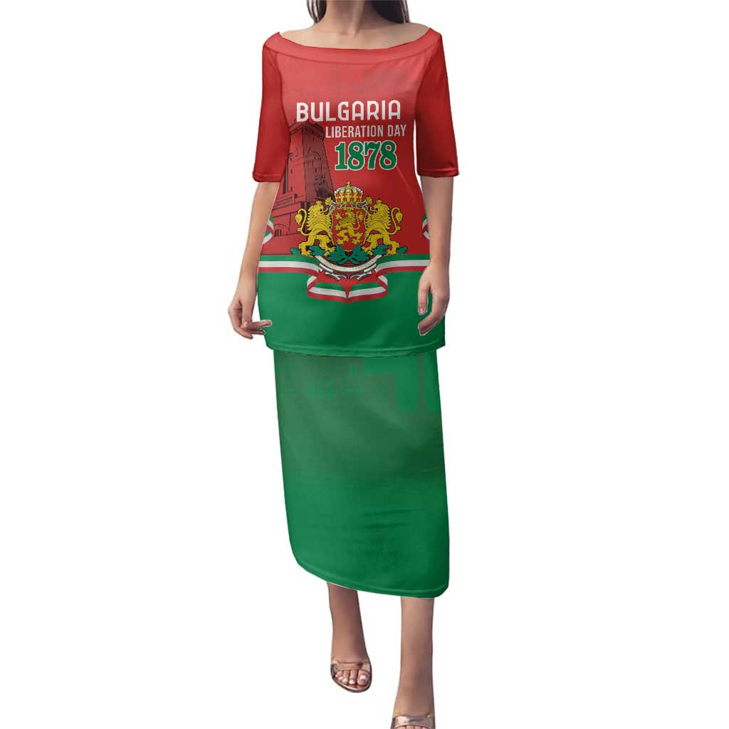 Personalized Bulgaria Liberation Day Family Matching Puletasi and Hawaiian Shirt Shipka Monument Unity Makes Strength