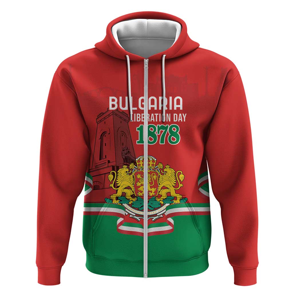 Personalized Bulgaria Liberation Day Hoodie Shipka Monument Unity Makes Strength