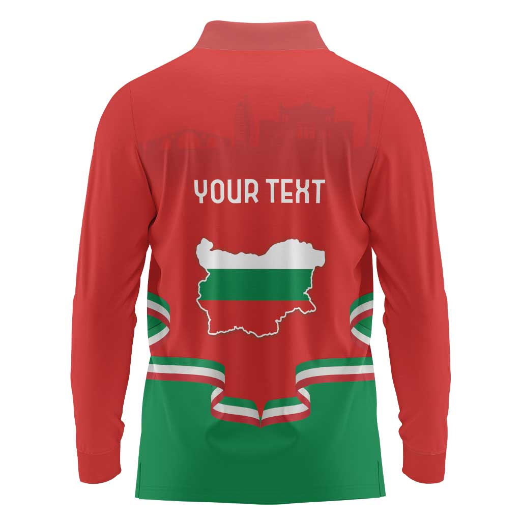 Personalized Bulgaria Liberation Day Long Sleeve Polo Shirt Shipka Monument Unity Makes Strength