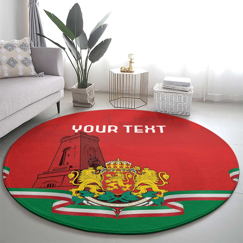 Personalized Bulgaria Liberation Day Round Carpet Shipka Monument Unity Makes Strength - Wonder Print Shop