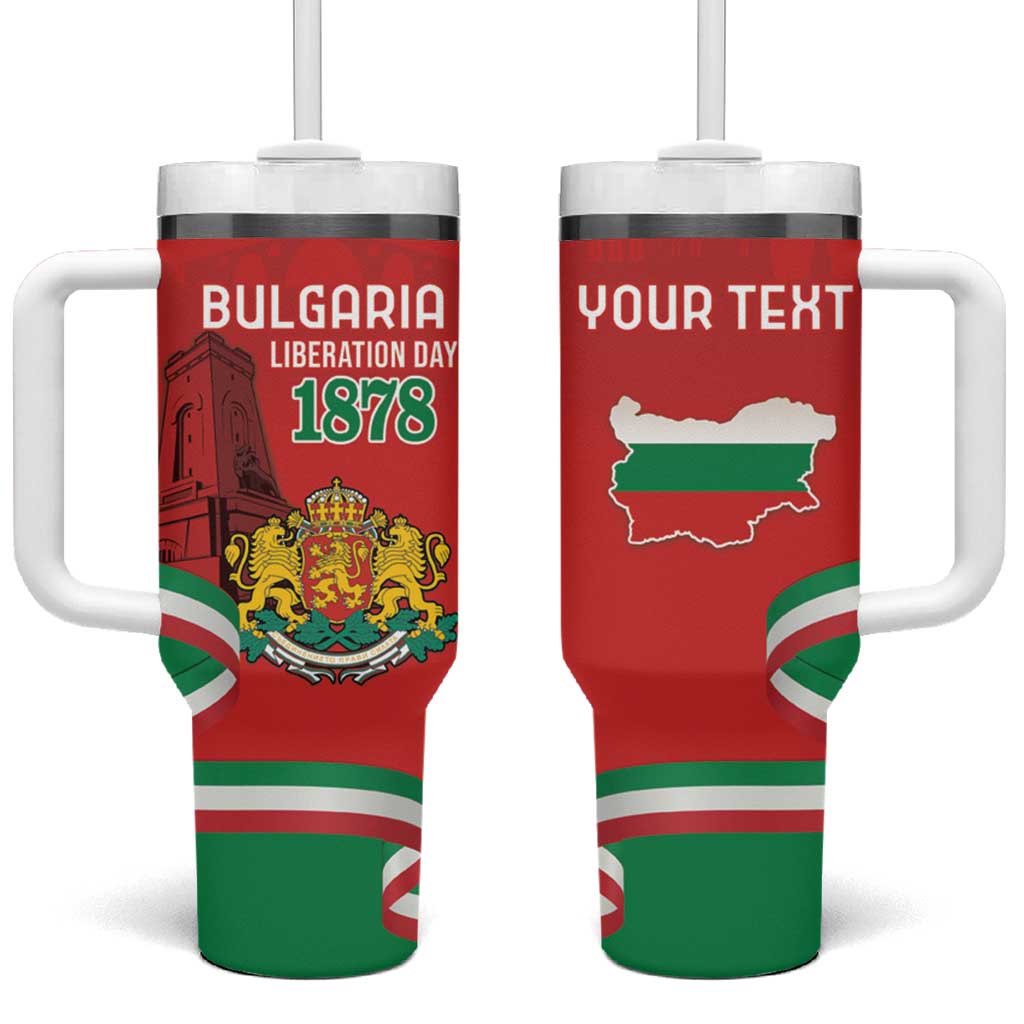 Personalized Bulgaria Liberation Day Tumbler With Handle Shipka Monument Unity Makes Strength - Wonder Print Shop