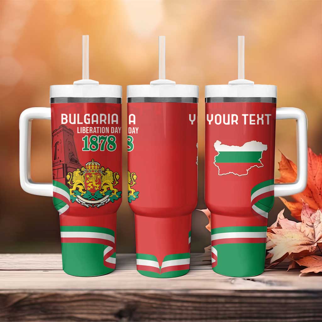 Personalized Bulgaria Liberation Day Tumbler With Handle Shipka Monument Unity Makes Strength - Wonder Print Shop