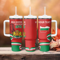Personalized Bulgaria Liberation Day Tumbler With Handle Shipka Monument Unity Makes Strength - Wonder Print Shop