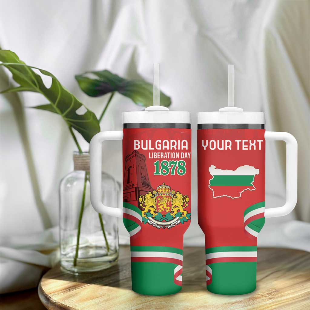 Personalized Bulgaria Liberation Day Tumbler With Handle Shipka Monument Unity Makes Strength - Wonder Print Shop