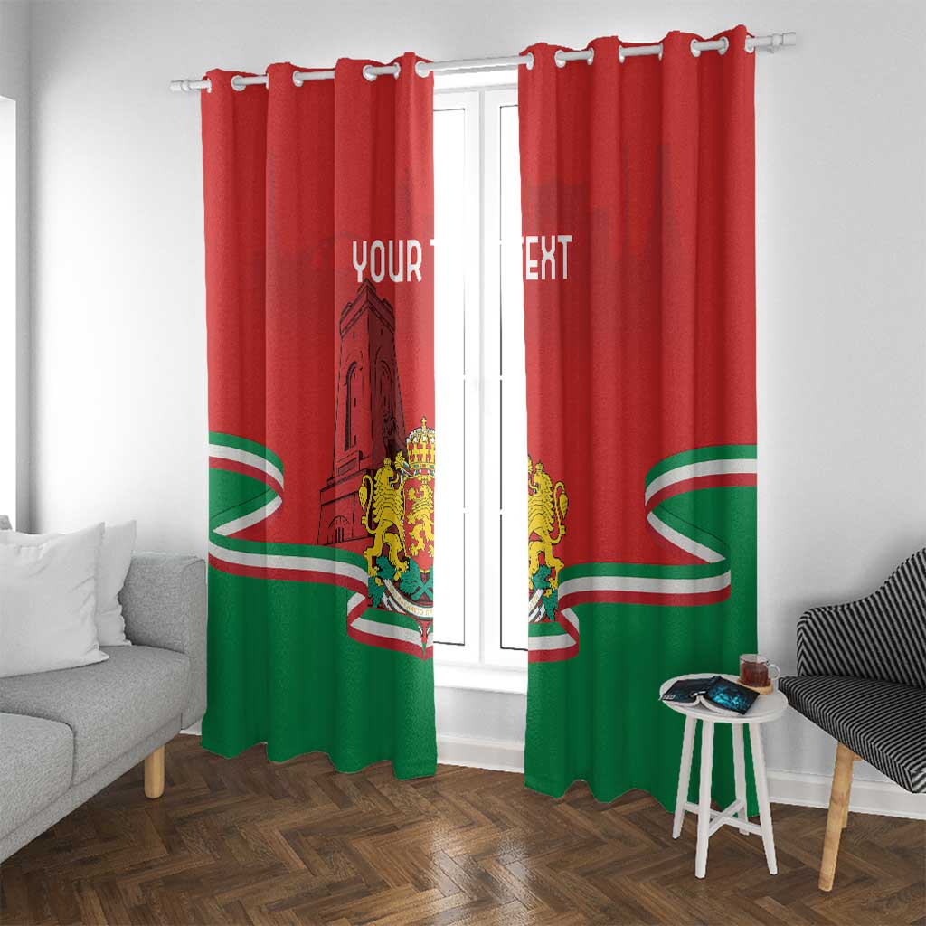 Personalized Bulgaria Liberation Day Window Curtain Shipka Monument Unity Makes Strength - Wonder Print Shop