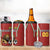 Custom Bulgaria Football 4 in 1 Can Cooler Tumbler The Lions Come Champions Red Version