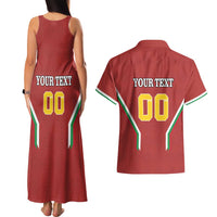Custom Bulgaria Football Couples Matching Tank Maxi Dress and Hawaiian Shirt The Lions Come Champions Red Version