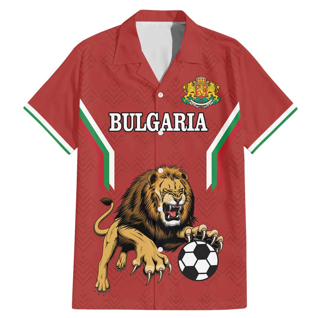 Custom Bulgaria Football Family Matching Mermaid Dress and Hawaiian Shirt The Lions Come Champions Red Version