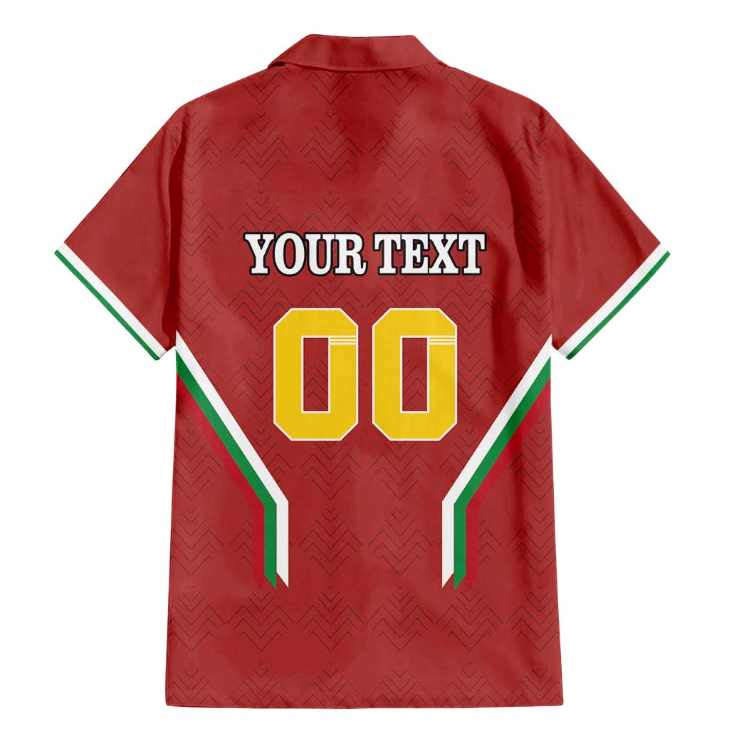 Custom Bulgaria Football Family Matching Mermaid Dress and Hawaiian Shirt The Lions Come Champions Red Version